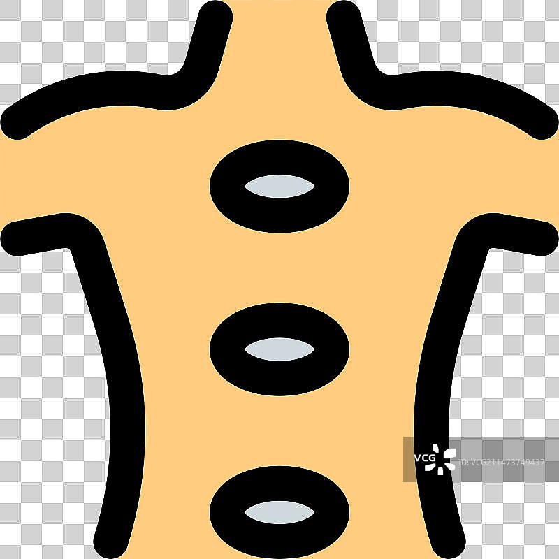 放置在患者背部的热石疗法图片素材