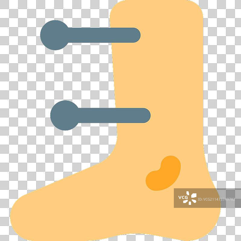 腿部针灸，用于清除结节等图片素材