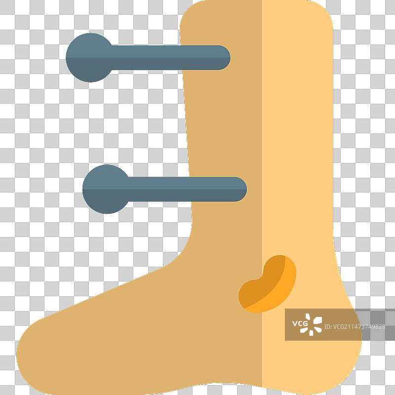 腿部针灸，用于清除结节等图片素材