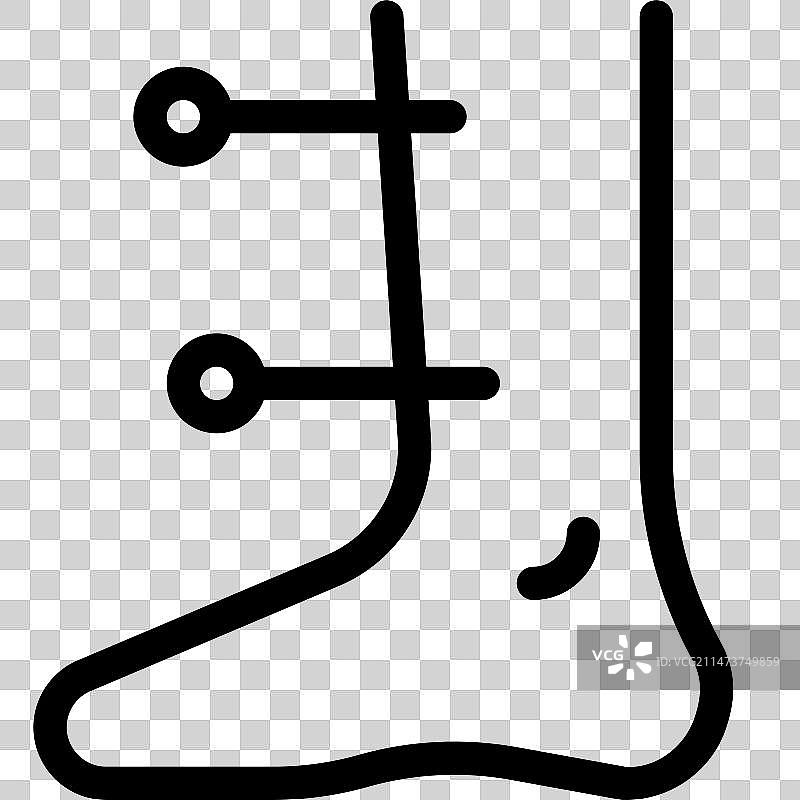 腿部针灸，用于清除结节等图片素材