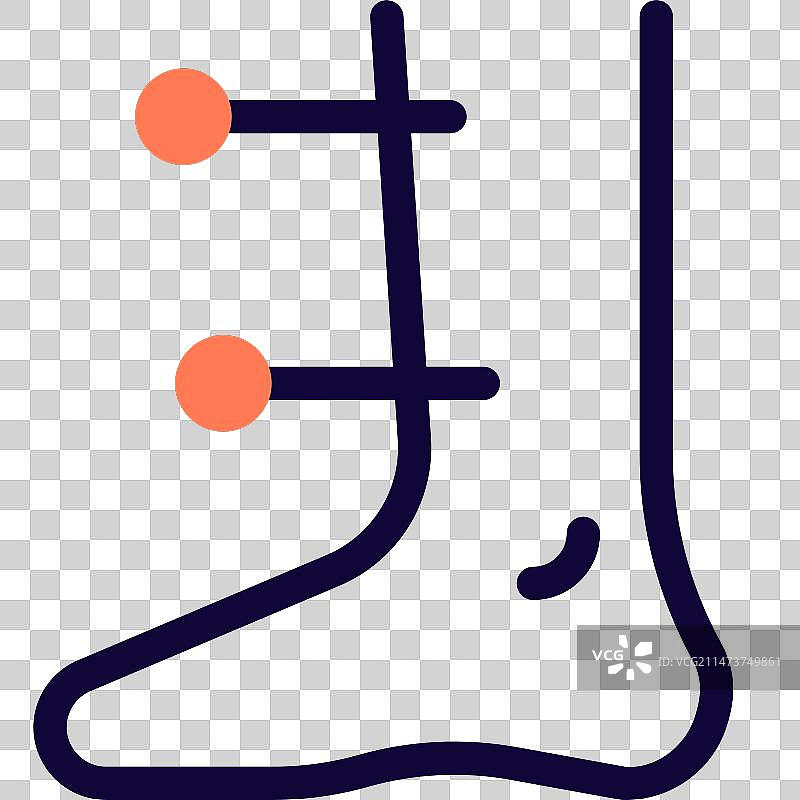 腿部针灸，用于清除结节等图片素材