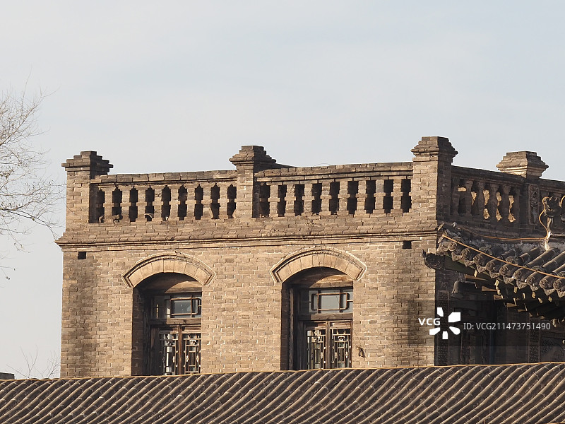 山西榆次老城古建筑特写镜头图片素材