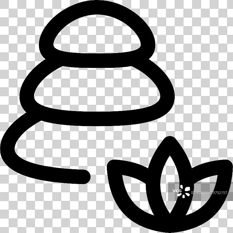 水疗中心的治疗石疗法图片素材