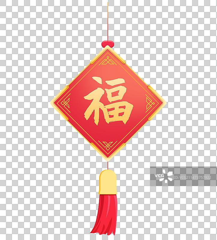 过年春节纳福元素中国结图片素材