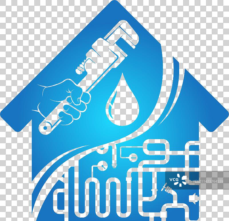 独特的管道维修服务设计图片素材