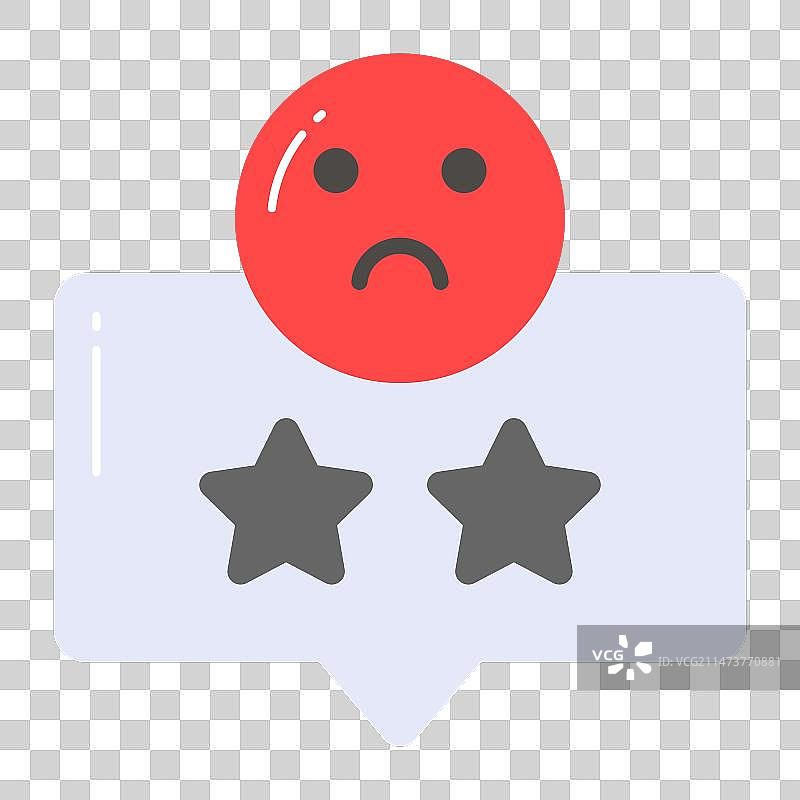 白色背景上的差评设计图片素材