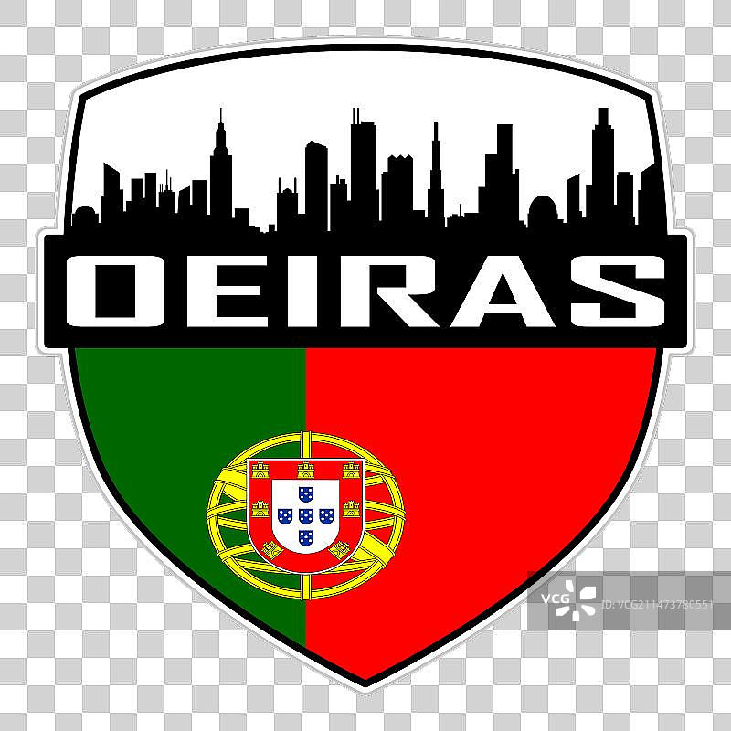 葡萄牙奥埃拉什天际线剪影图片素材