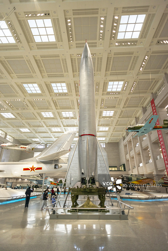 东风一号地地导弹中国人民革命军事博物馆一层中央大厅图片素材