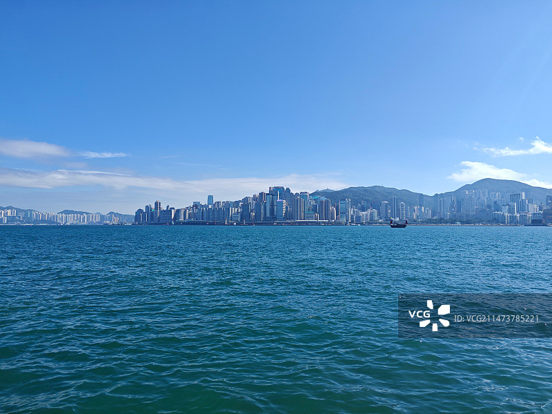 香港维多利亚港海湾图片素材