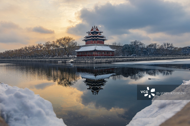 故宫角楼雪景图片素材