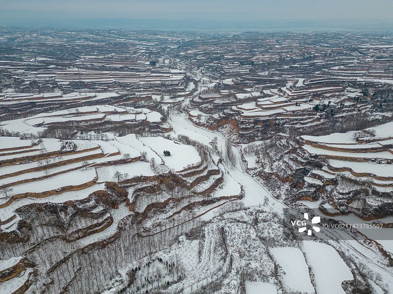 丘陵梯田图片素材
