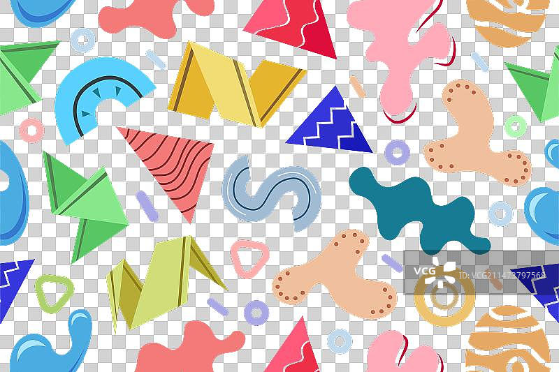 抽象几何形状图案图片素材