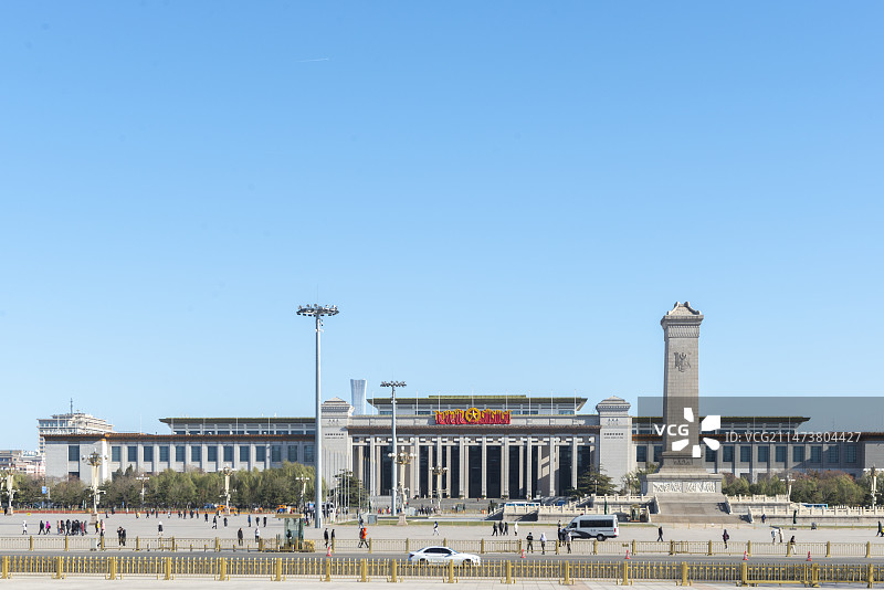 北京天安门广场人民英雄纪念碑国家博物馆图片素材