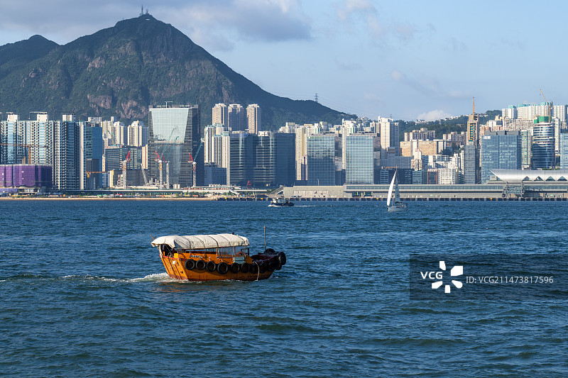 香港维多利亚湾图片素材