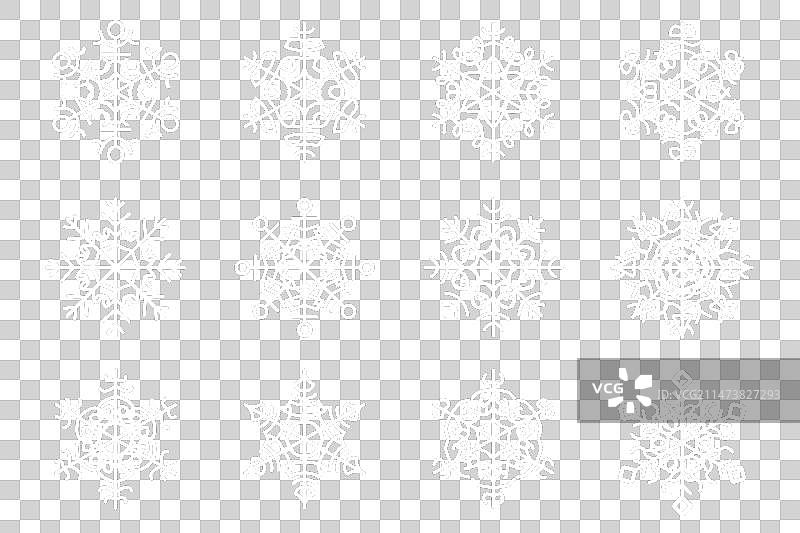 雪花图案合集图片素材