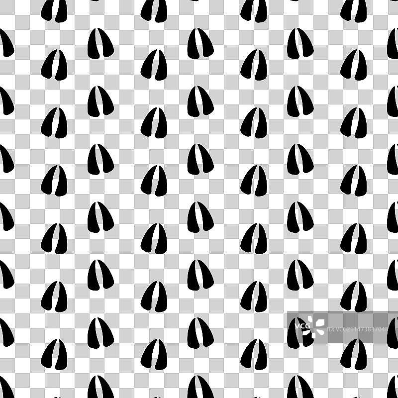 奶牛脚印图标图片素材