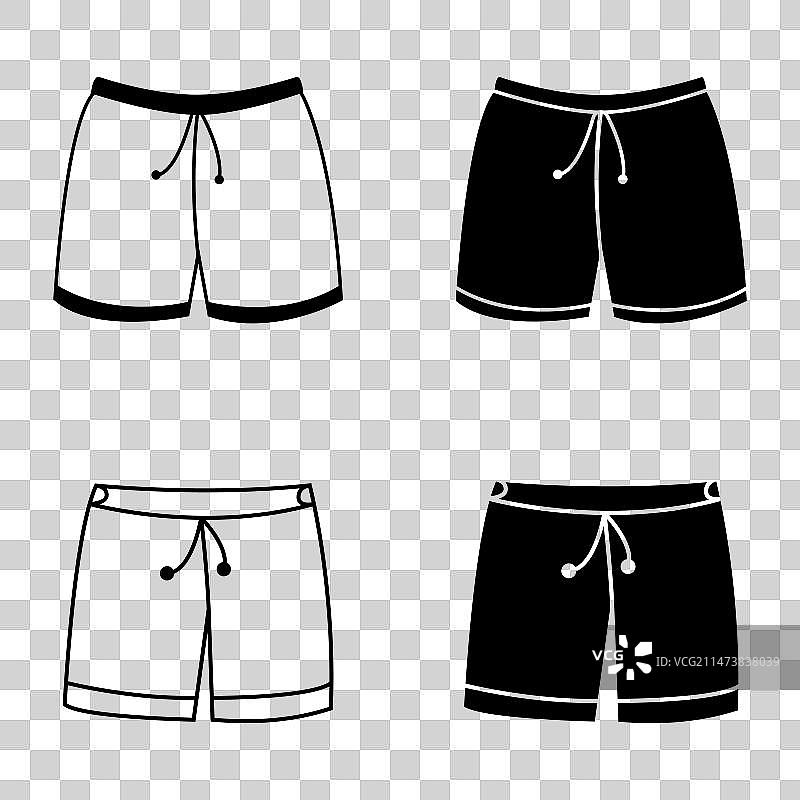 拳击短裤系列图标图片素材