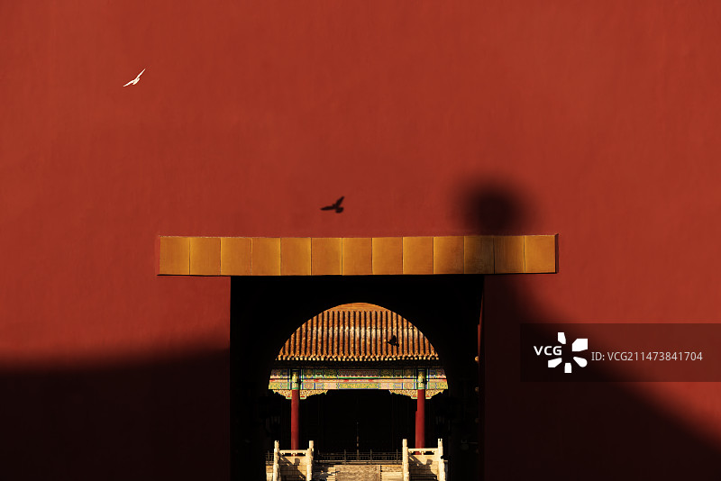 故宫午门光影图片素材