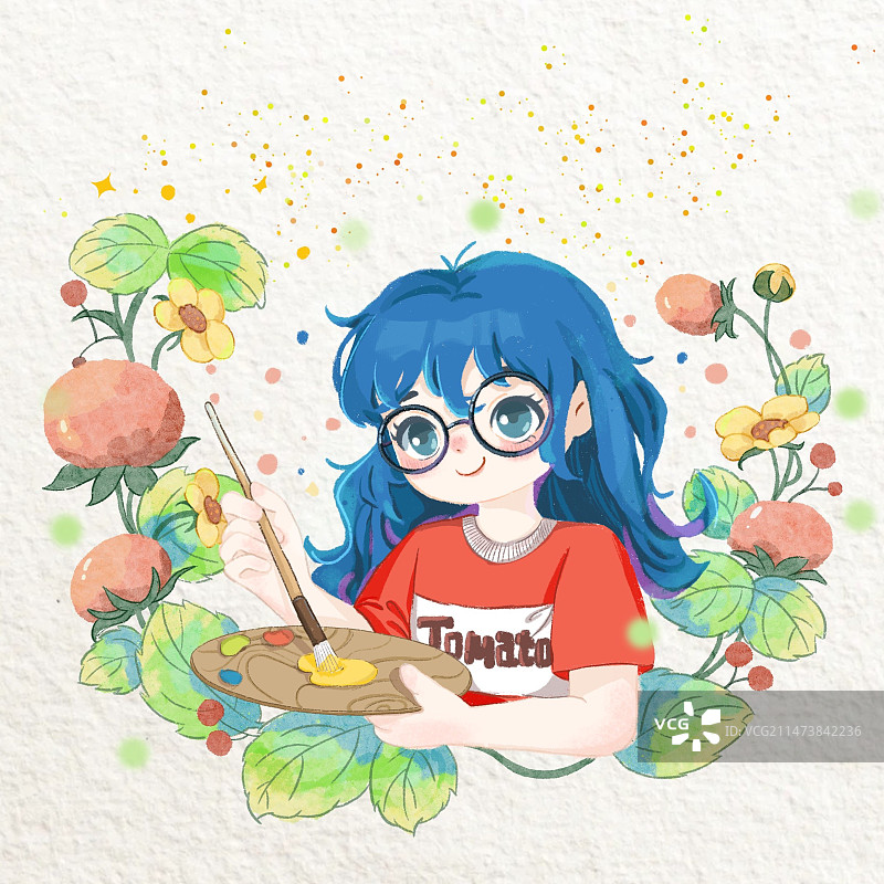 小画家图片素材