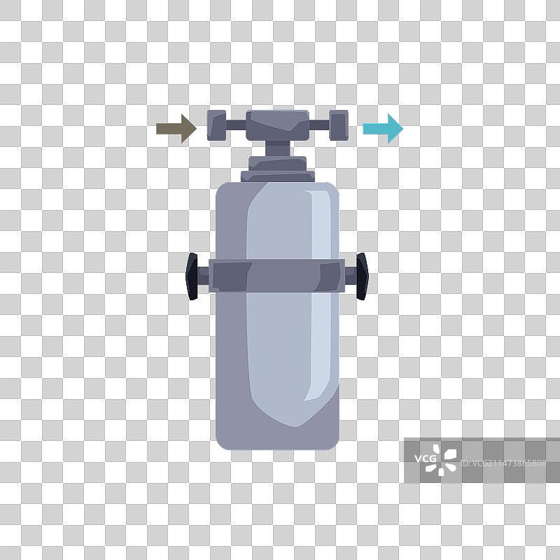 灰色滤水气球扁平风格图片素材