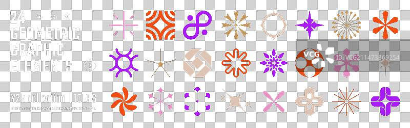 用于设计的抽象几何图形元素图片素材