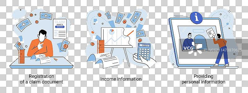 金融补偿导航景观图片素材