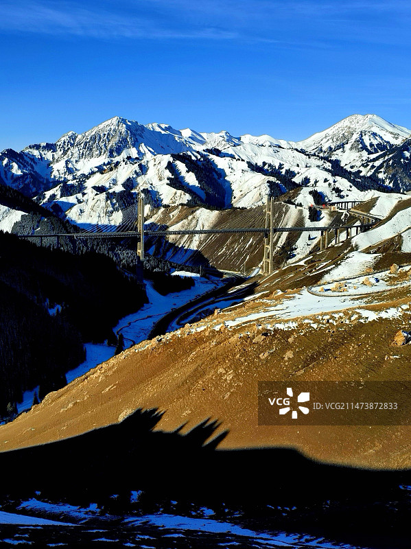 果子沟大桥图片素材