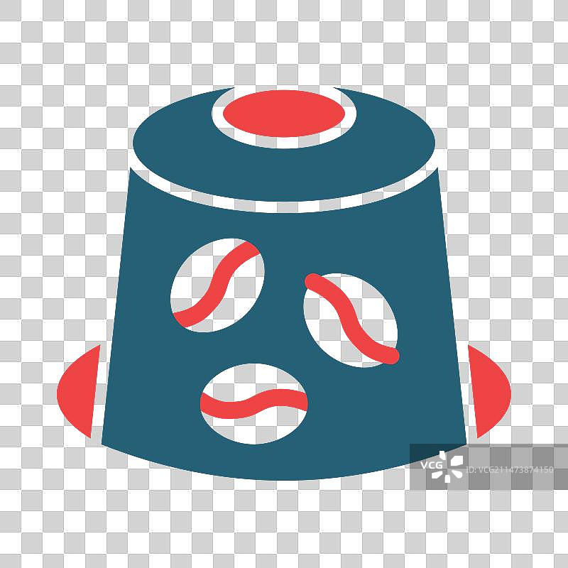 个人使用的咖啡胶囊双色图标图片素材