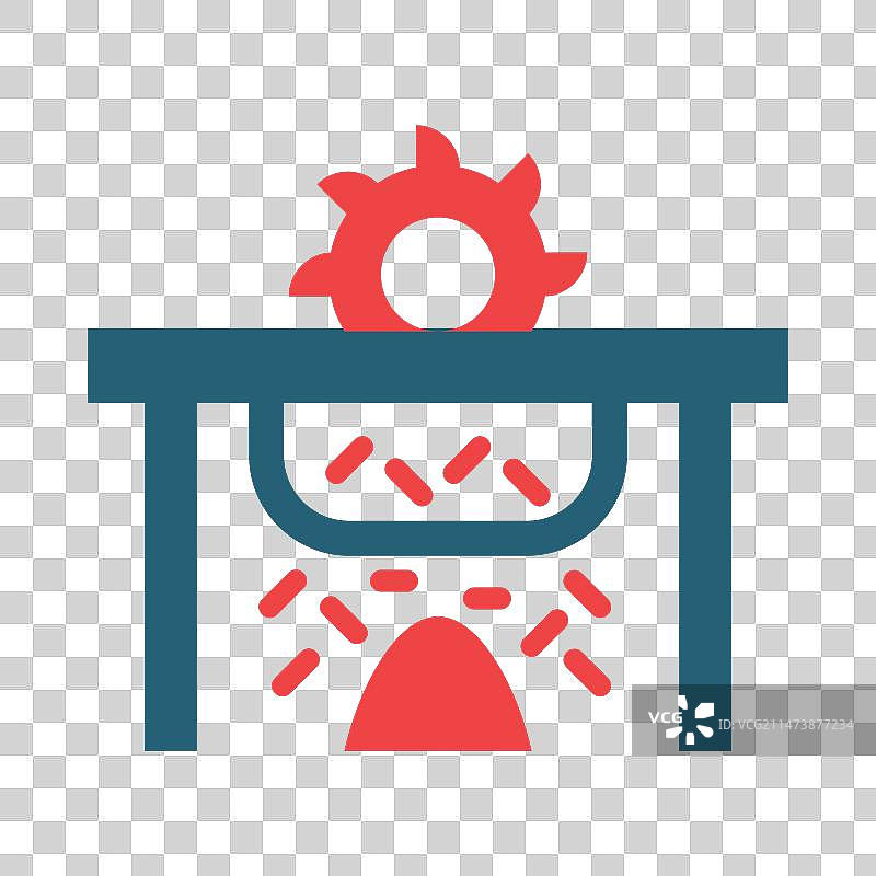 个人用途的锯末双色字形图标图片素材