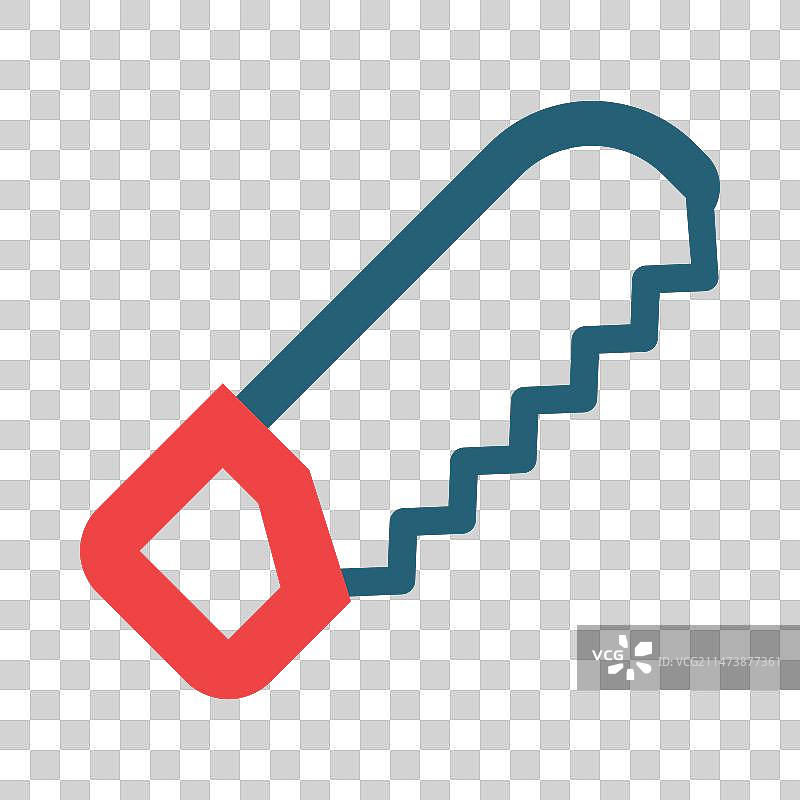 弓锯双色图标图片素材