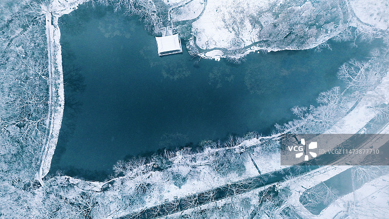 钟山风景区雪景图片素材