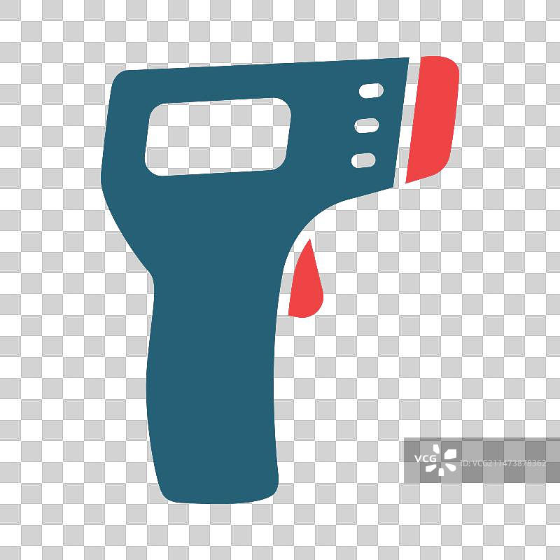 测温枪双色图标图片素材