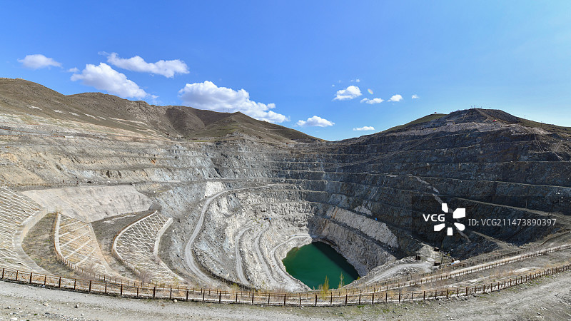 可可托海三号矿坑图片素材