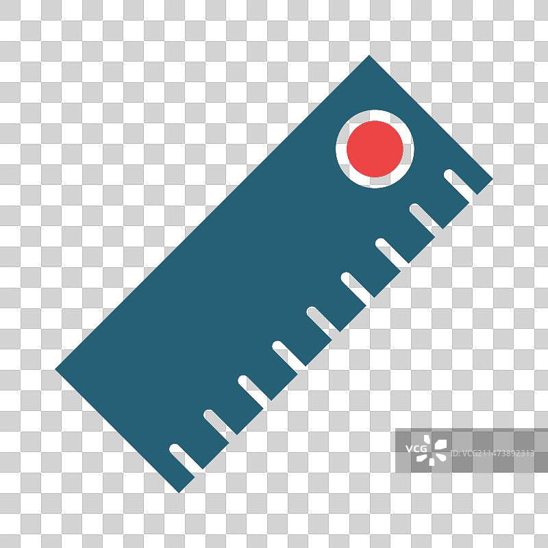 个人用双色标尺标志图片素材