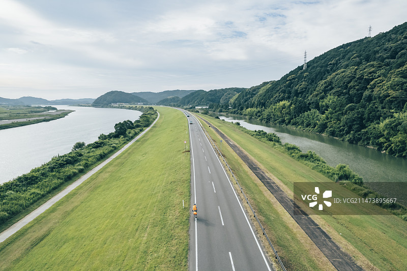 日本四万十市航拍图片素材