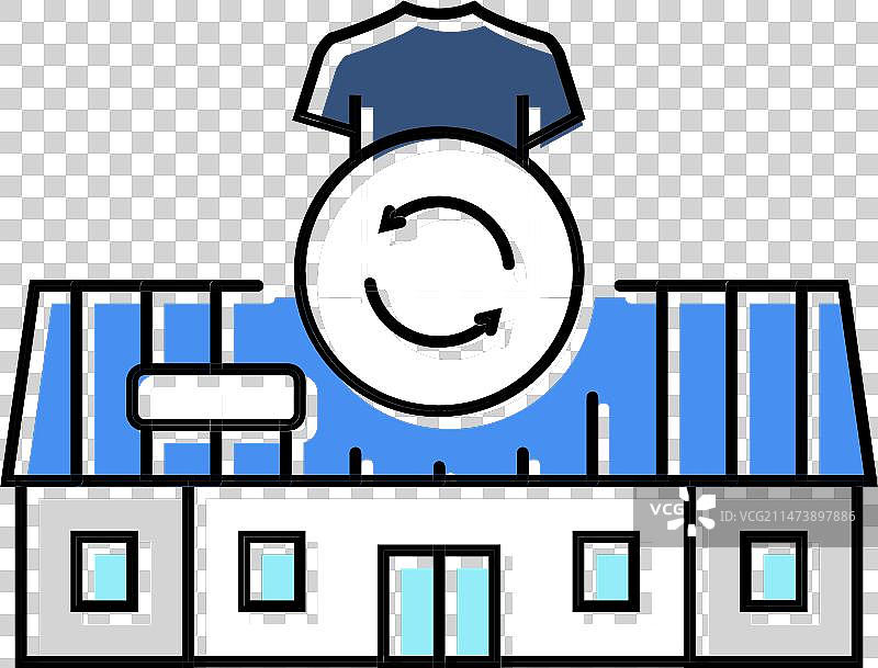 旧货店彩色图标图片素材