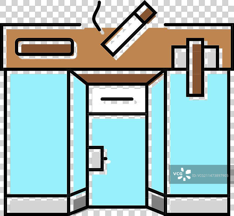 烟草店彩色图标图片素材