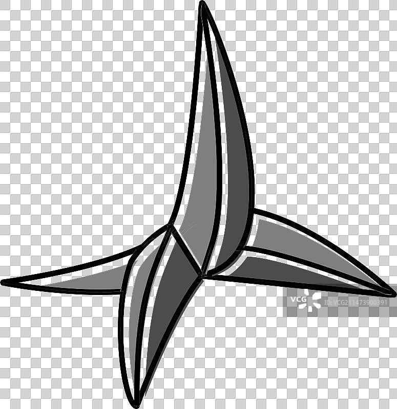 蒺藜武器军事彩色图标图片素材