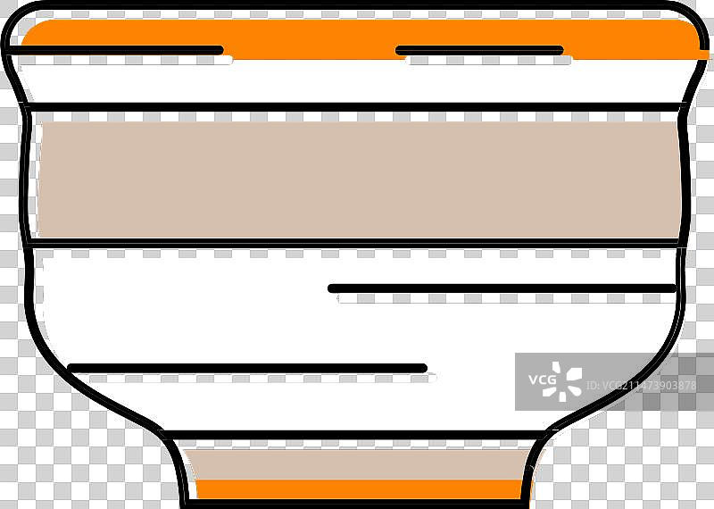 日式清酒杯彩色图标图片素材