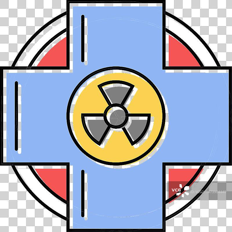 核医学实验室能量彩色图标图片素材