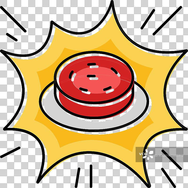 警报按钮彩色图标图片素材