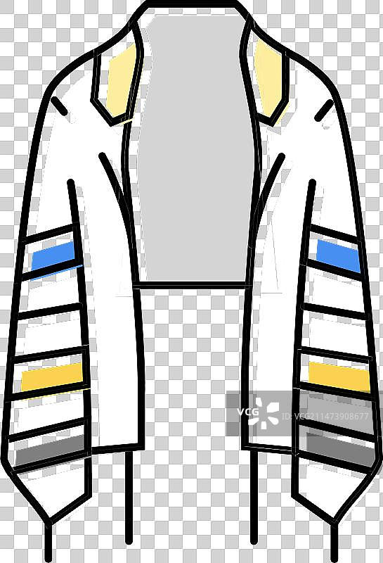 祈祷披肩彩色图标图片素材