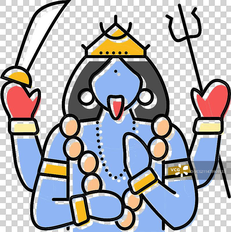 卡莉印度教神像图片素材