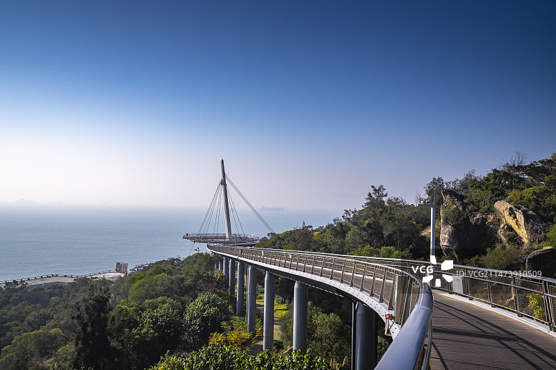 厦门山海步道盼归塔图片素材