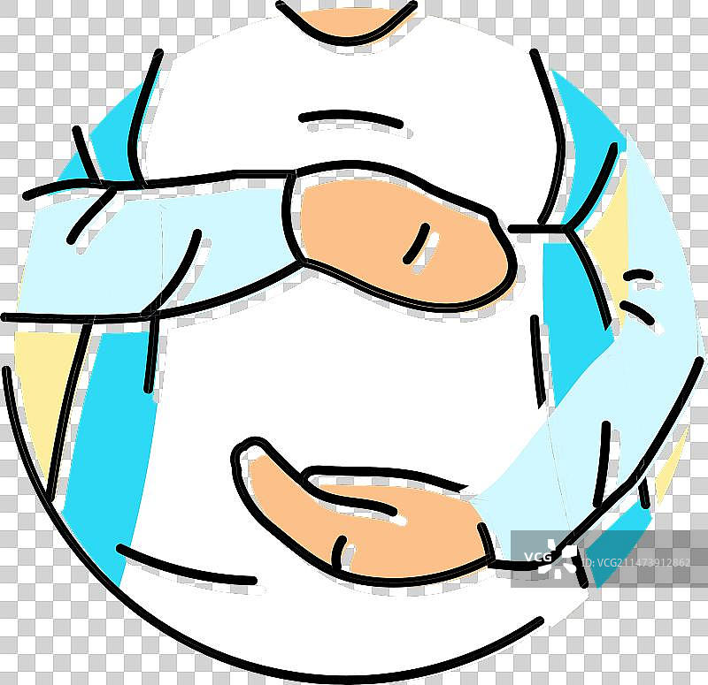 妇科产科护理彩色图标图片素材