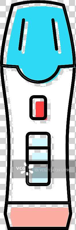 妊娠测试妇科医生彩色图标图片素材