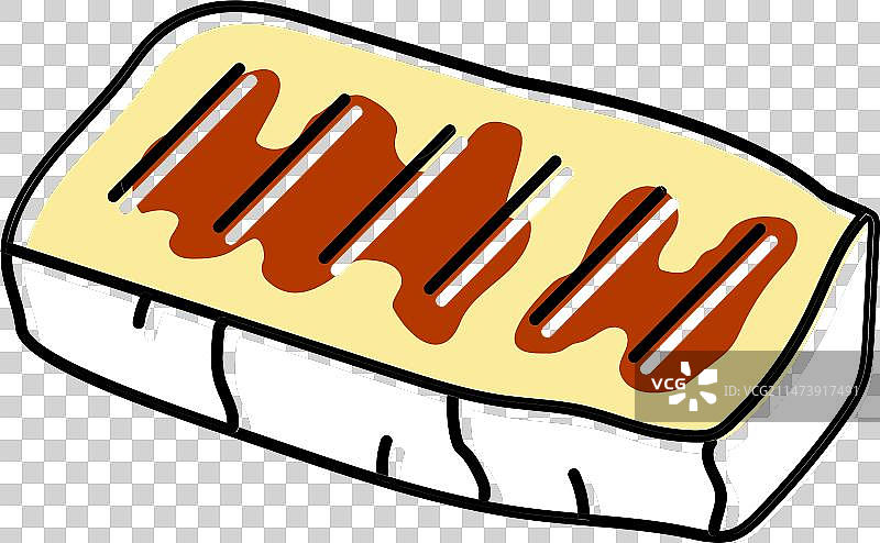 哈罗米奶酪希腊美食彩色图标图片素材