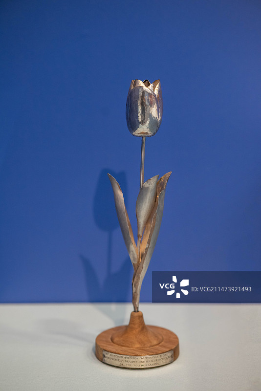 中央礼品文物管理中心荷兰银质郁金香图片素材