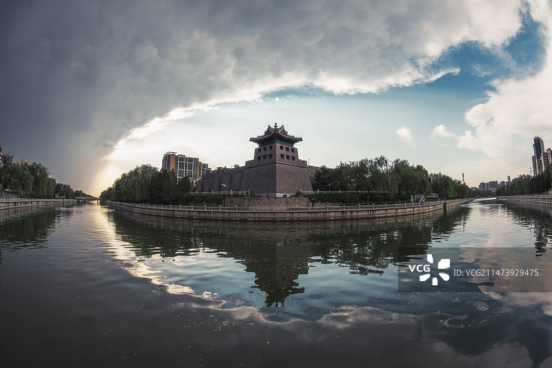 北京左安门角楼图片素材