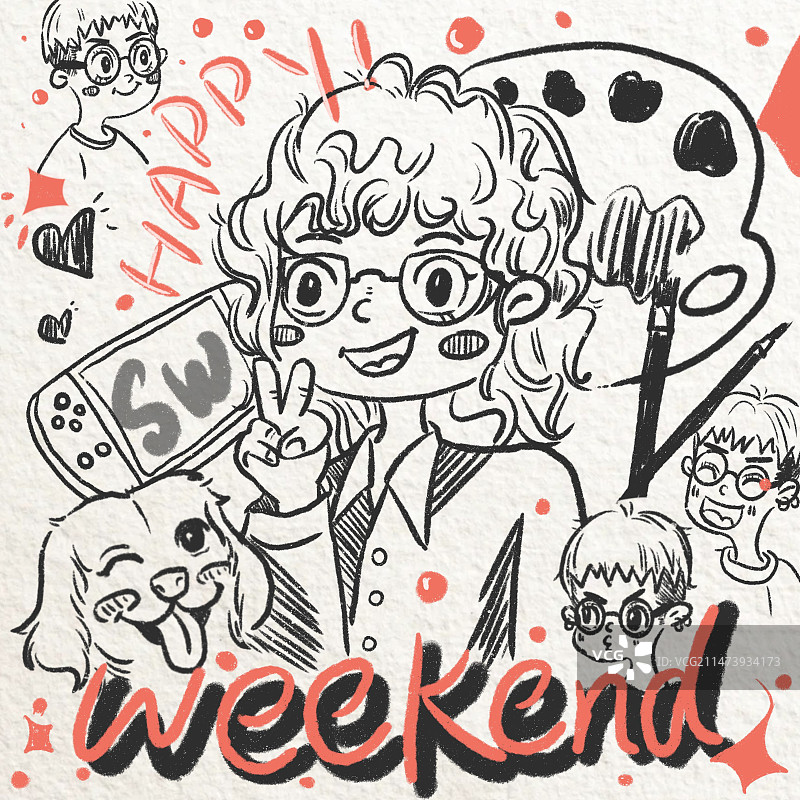 调休过后的年轻人图片素材